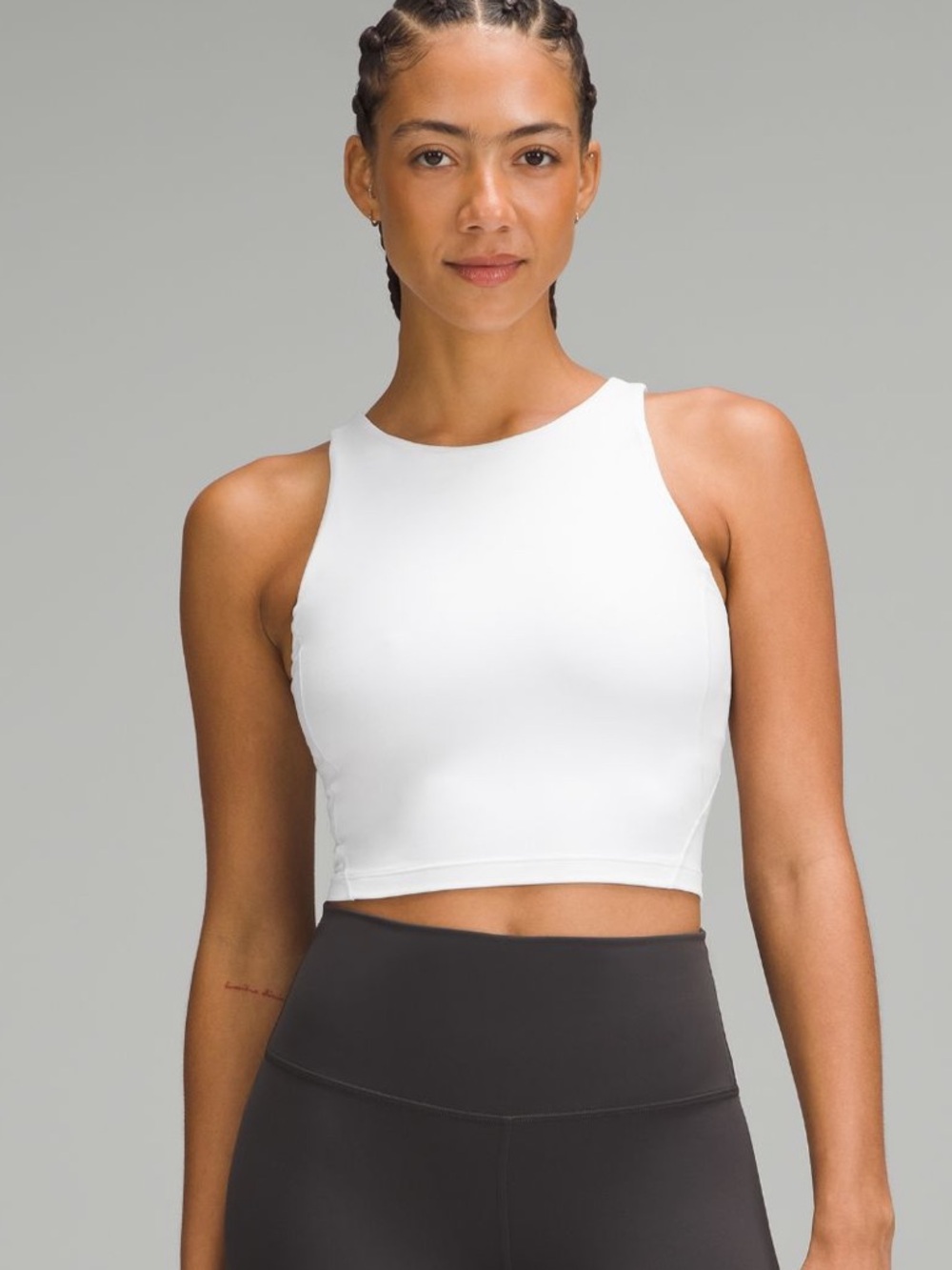 Lightly Used LULULEMON Align High Neck Tank Size 8 in white